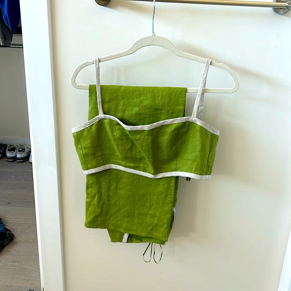 Reformation Dresses & Skirts - reformation green linen set